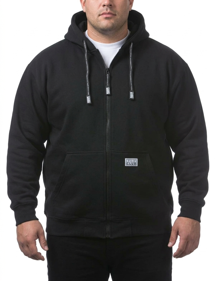 Pro Club Heavyweight Full Zip Hoodie-Big Broz Sizes