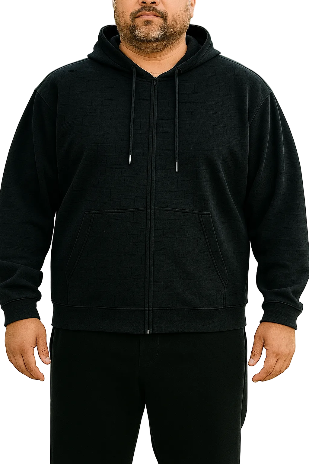 Zip Through Hoodie – Big Broz Sizes