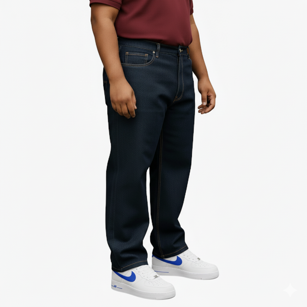 KLUE Unwashed Raw Blue Jeans – Big Broz Sizes-(50–60 Inches)