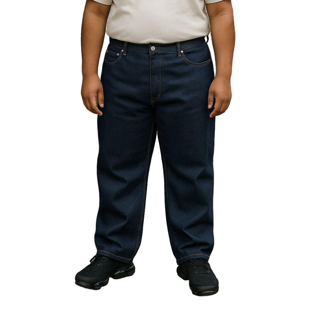 KLUE Unwashed Raw Blue Jeans – Big Broz Sizes-(50–60 Inches)