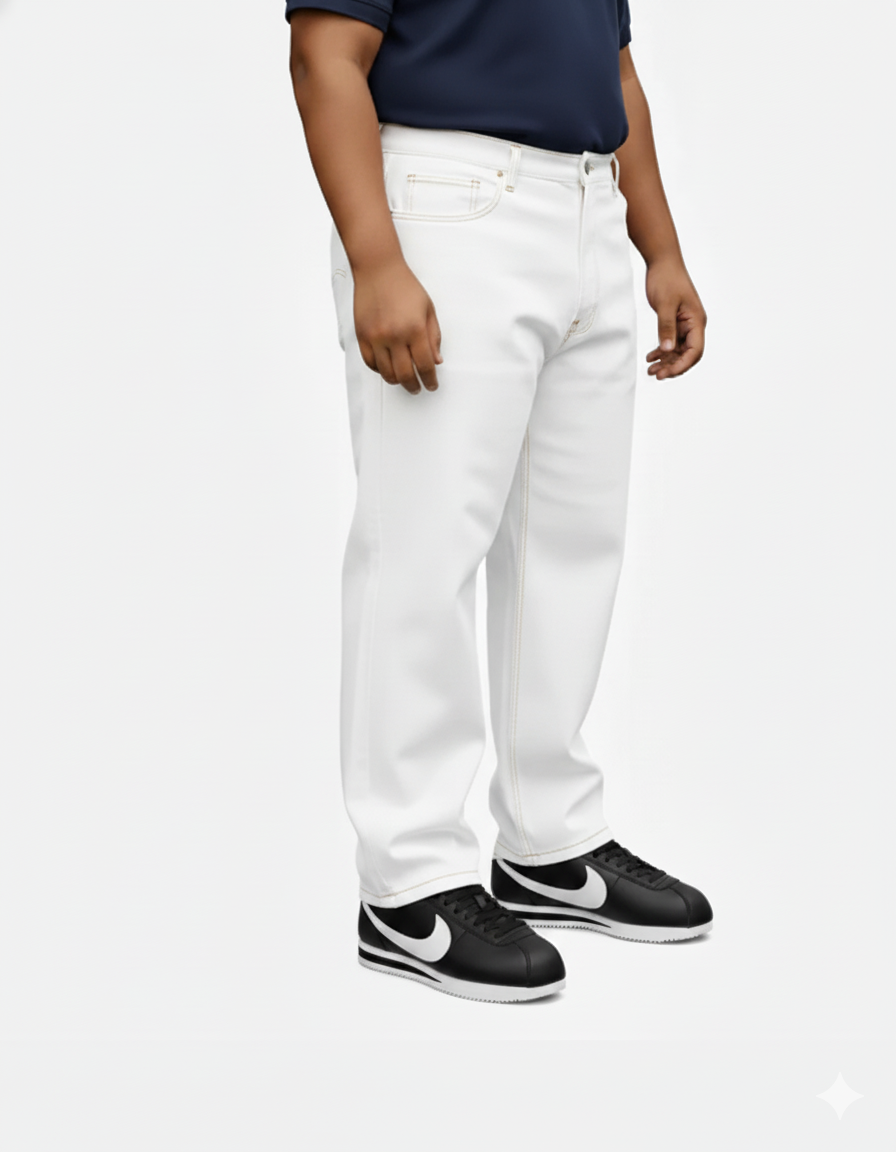 KLUE Jeans – Cloud White (Sizes 34–56 Inches)