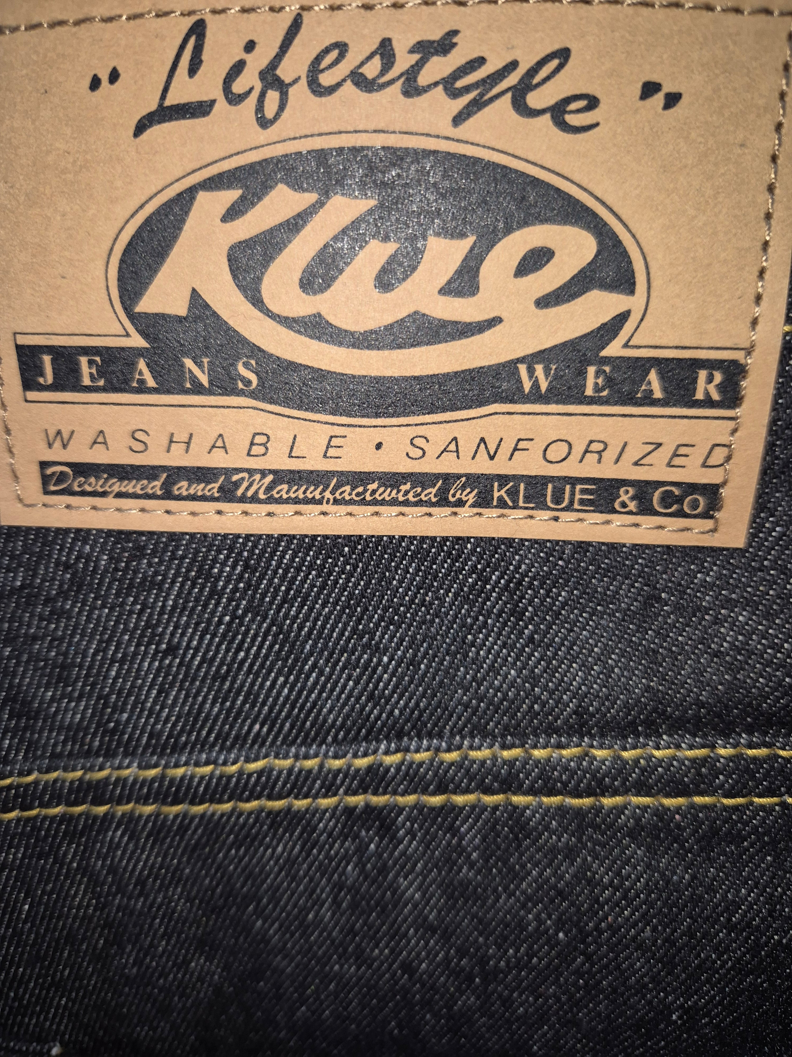 KLUE Jeans- Unwashed Raw Black - Big Broz Sizes