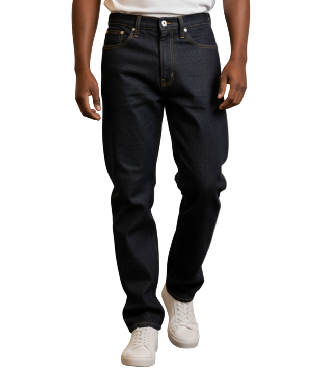 KLUE Unwashed Black Jeans (Sizes 34–48)