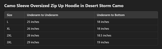 Oversized Zip-Up Hoodie with Camo Sleeves & Hood-Desert Storm