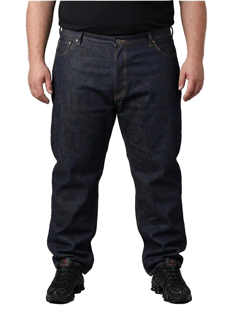 KLUE Jeans- Unwashed Raw Black - Big Broz Sizes