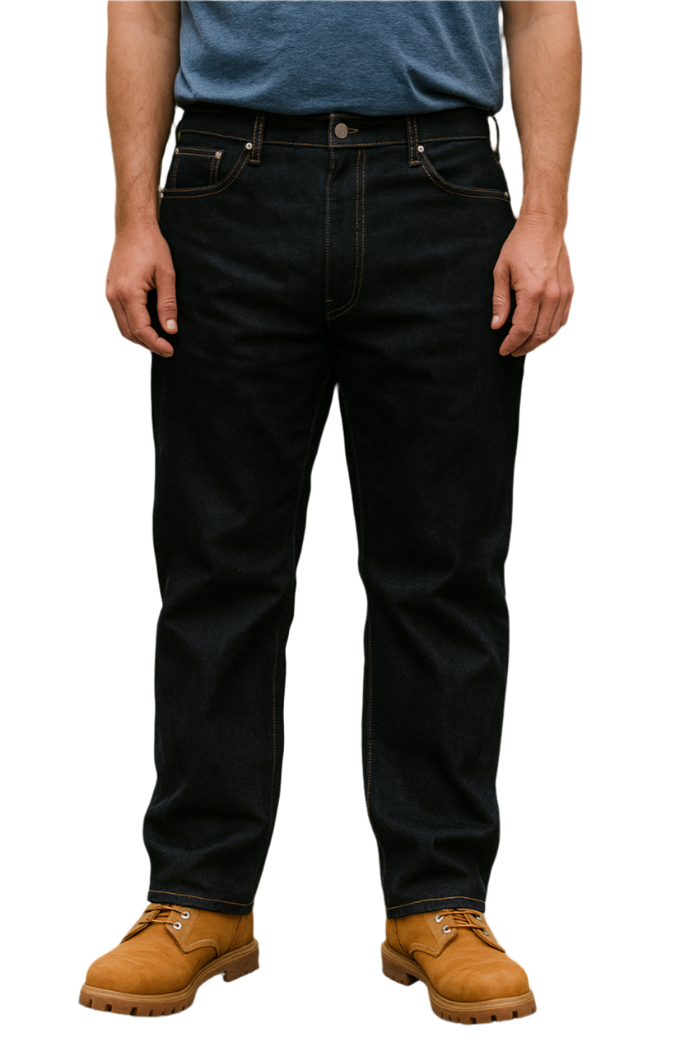 KLUE Unwashed Black Jeans (Sizes 34–48)