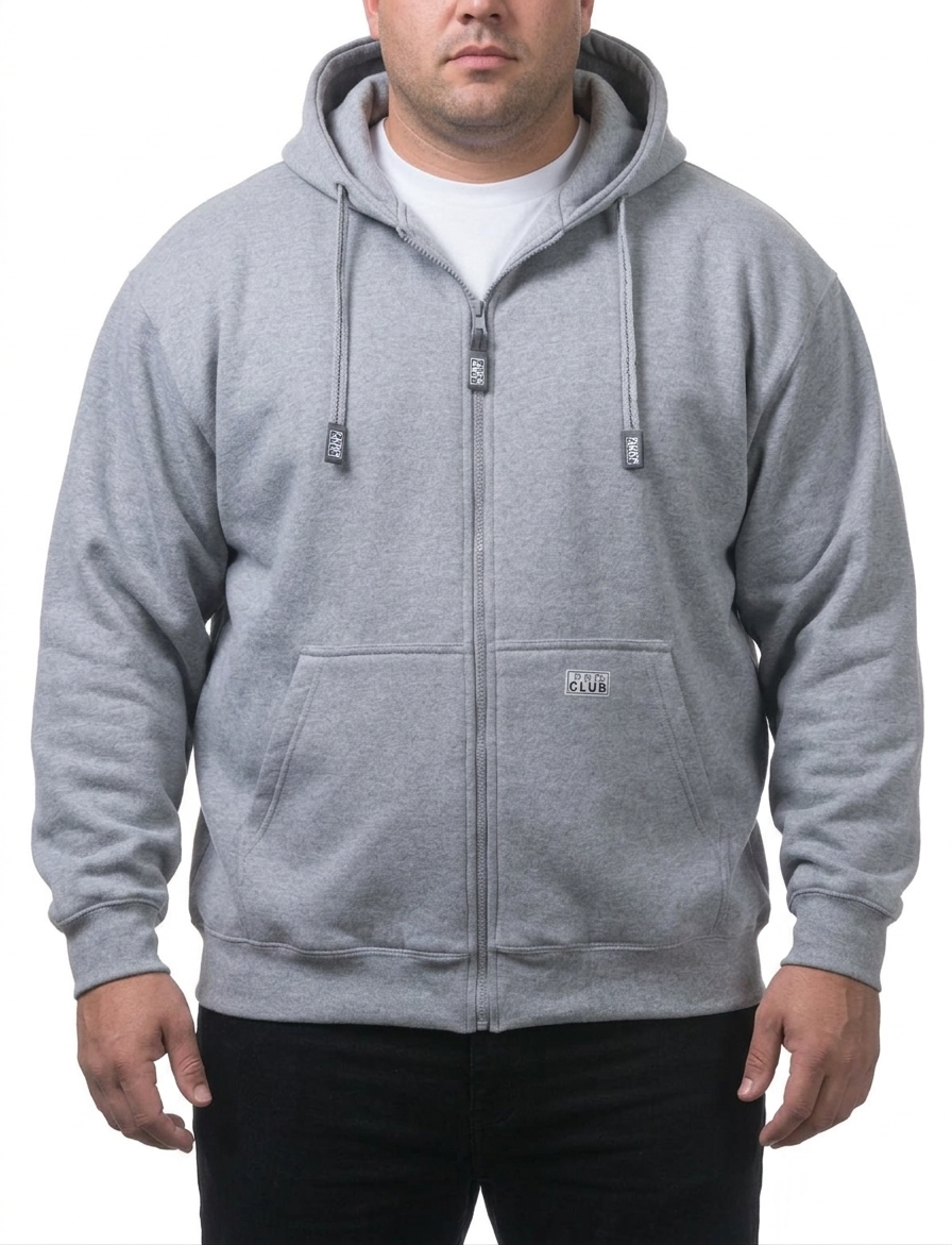 Pro Club Heavyweight Full Zip Hoodie-Big Broz Sizes